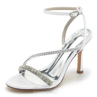 Sandali z visoko peto 9,5 cm, modni poročni čevlji, poročni čevlji z nosorogi - Stran 4